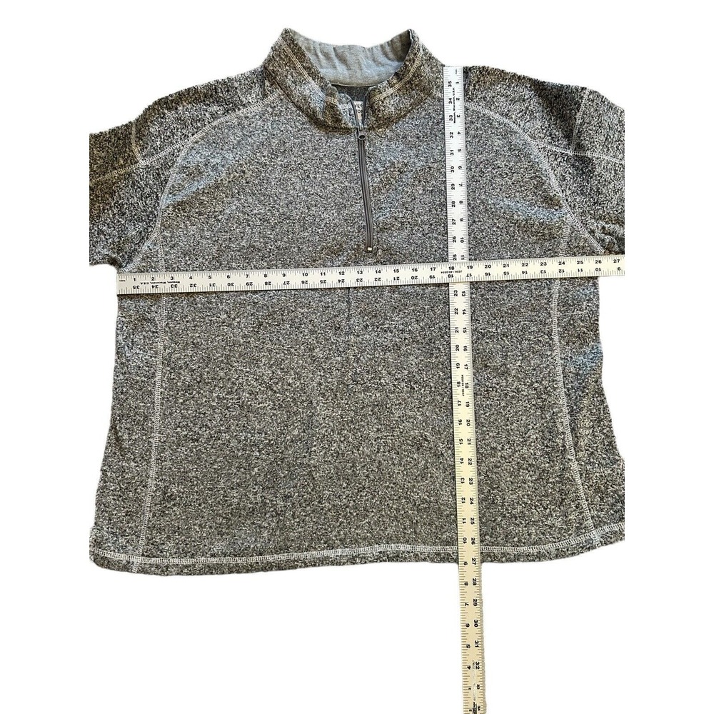 Jackson Hole Outerwear Half Zip Fleece Sweatshirt Size 3XLarge Heather Gray‎